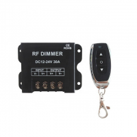 RF LED Dimmer Wireless Brightness 3 Keys Remote Controller DC 12V 24V 30A 360W